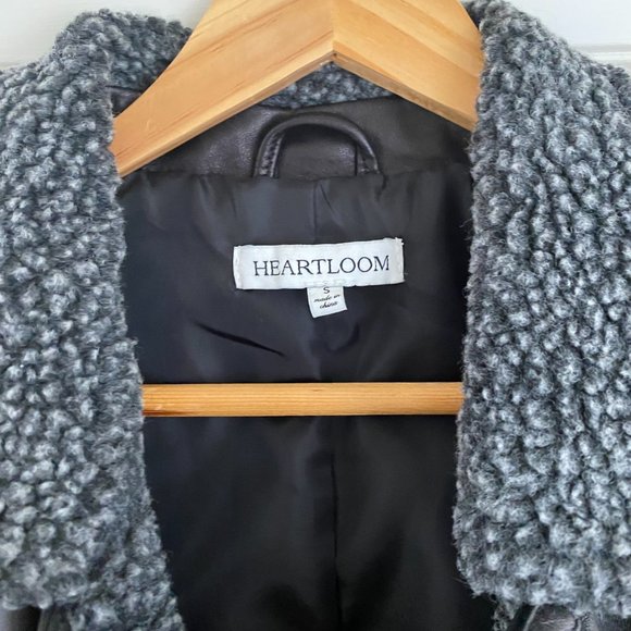 Heartloom Leather Jacket with Shearling Accent Size S - Picture 10 of 11
